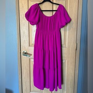 See You Monday Magenta Dress